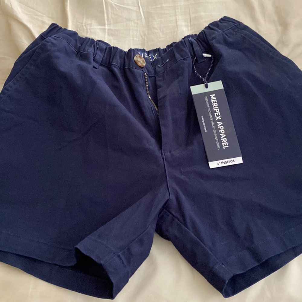 Meripex 4 way Stretch Navy Shorts 4in Inseam
